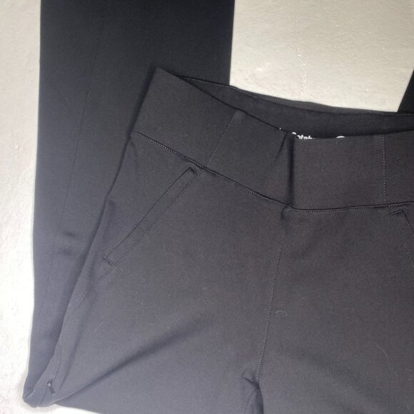 Betabrand Boot-Cut Two- Pocket Yoga Dress Pants Black Women’s Size L petite - Picture 3 of 5